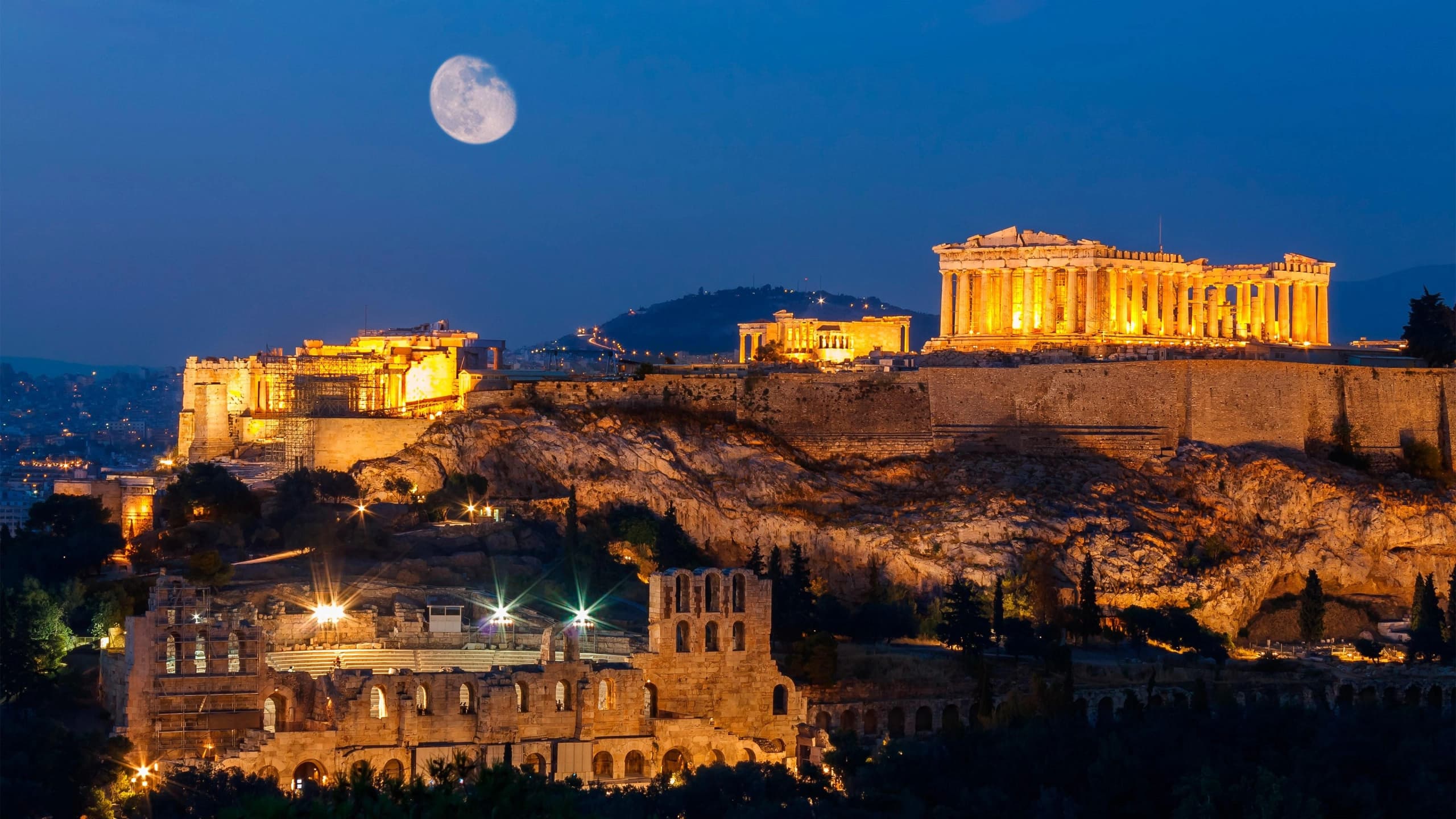 Acropolis and Mediterranean light in Athens — Athina, Melina’s city